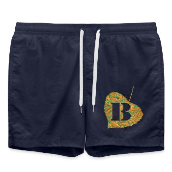 Sheet E 95 B - Swim Trunks - french navy - Front - AI Model Male 185 light (185cm)