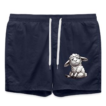 Legendary since May 1Skep965 Vintage 60th Birthday - Swim Trunks - french navy - Front - AI Model Male 185 light (185cm)