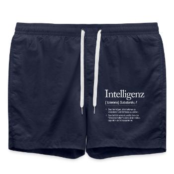 Wortdefinition Intelligenz Schauspieler und kein - Badeshorts - French Navy - Vorne - AI Model Male 185 light (185cm)