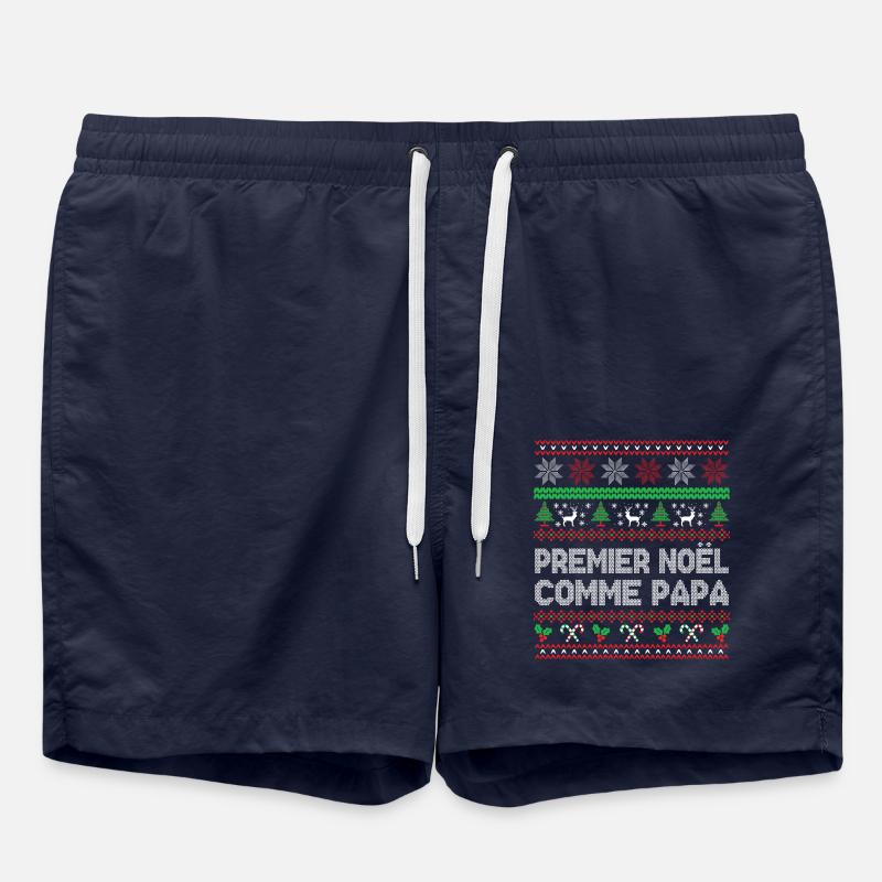 Premier Noël Comme Papa - Short de bain - bleu marine