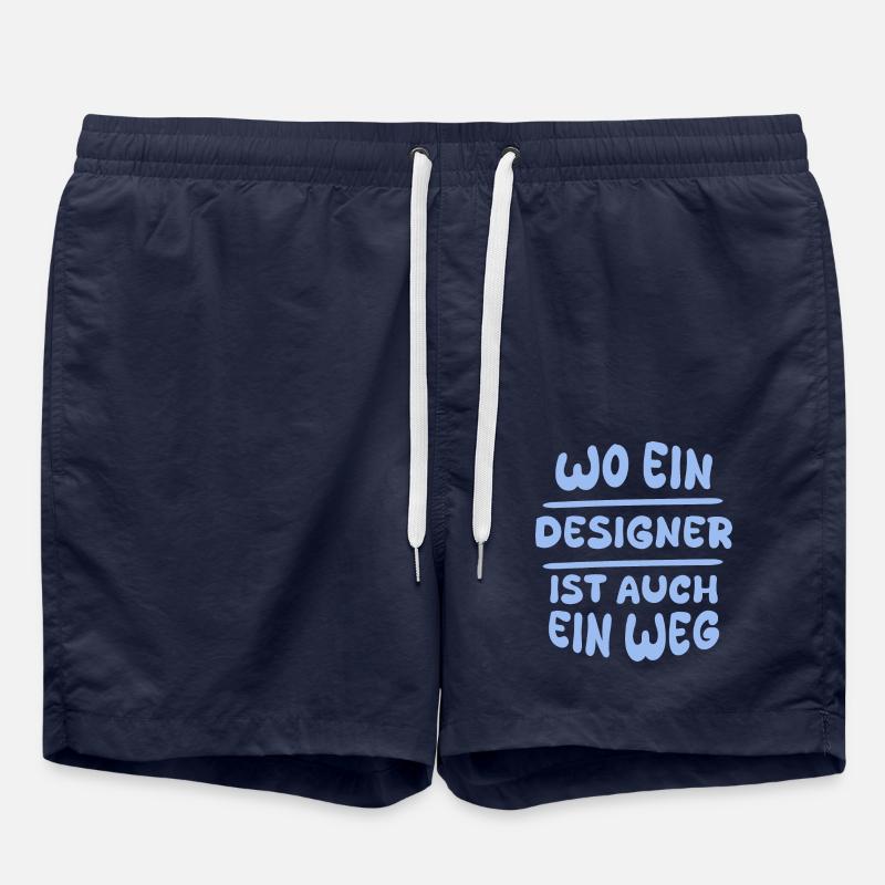 Designer Designer - Short de bain - bleu marine