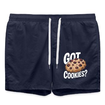 Cookies Cookie Biscuits Biscuits Chocolate - Swim Trunks - french navy - Front - AI Model Male 185 light (185cm)