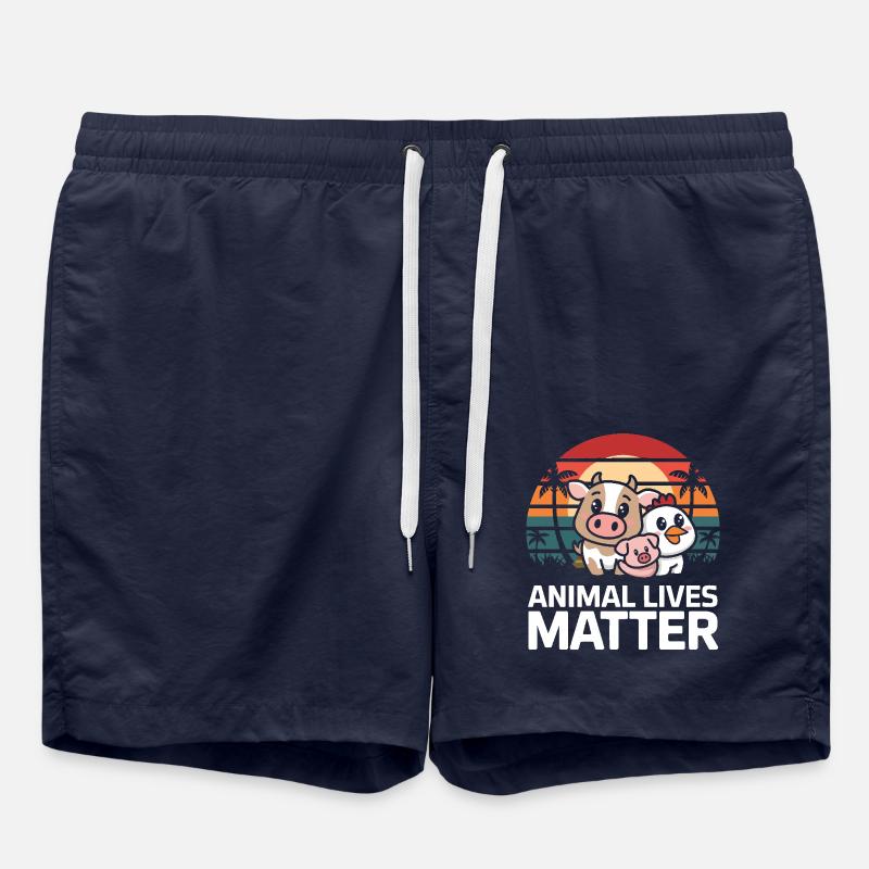 Végétarien Végétalien Végétarien Végétarien - Short de bain - bleu marine