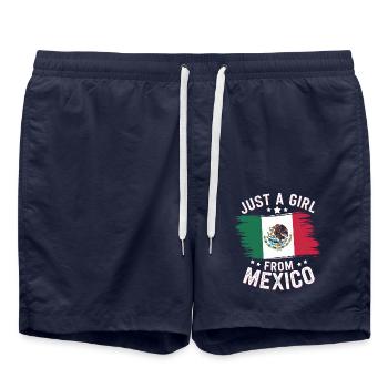 Mexique Mexique Mexicain Espagnol - Short de bain - bleu marine - Devant - AI Model Male 185 light (185cm)