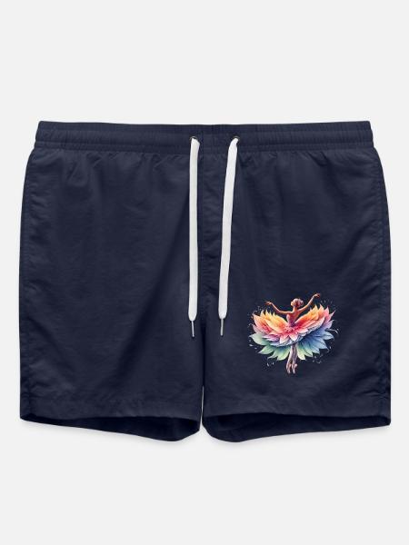 Ballet dancer with tutu - Swim Trunks - french navy