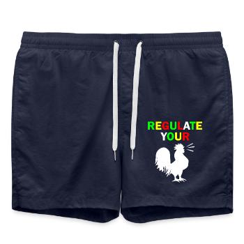 regulate your chicken - Badeshorts - French Navy - Vorne - AI Model Male 185 light (185cm)
