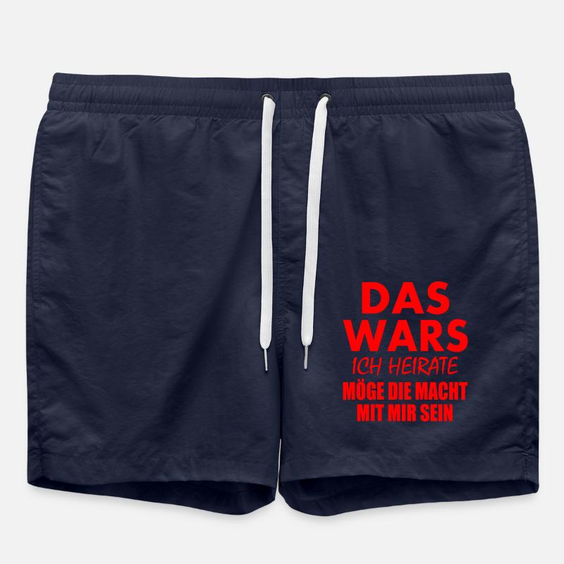 Das wars ich heirate - Badeshorts - French Navy