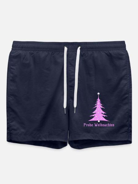 Weihnachten pink - Badeshorts - French Navy