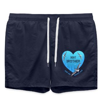 Meilleur frère - Short de bain - bleu marine - Devant - AI Model Male 185 light (185cm)
