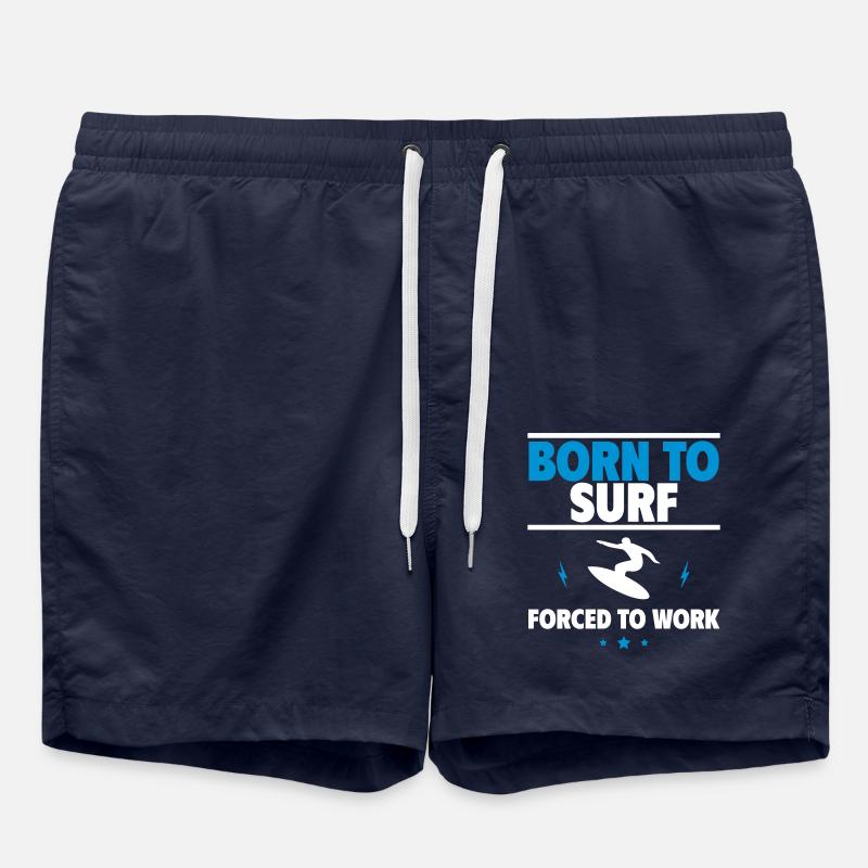 Born to Surf - Swim Trunks - french navy