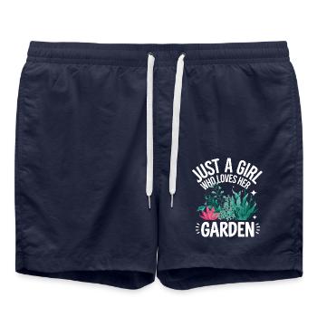 Gardener Garden Plants Gardening - Swim Trunks - french navy - Front - AI Model Male 185 light (185cm)