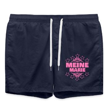 Marie - Short de bain - bleu marine - Devant - AI Model Male 185 light (185cm)