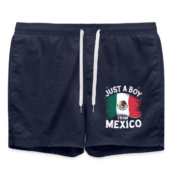 Mexique Mexique Mexicain Espagnol - Short de bain - bleu marine - Devant - AI Model Male 185 light (185cm)