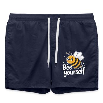 abeille abeille apicultrice abeille abeille - Short de bain - bleu marine - Devant - AI Model Male 185 light (185cm)