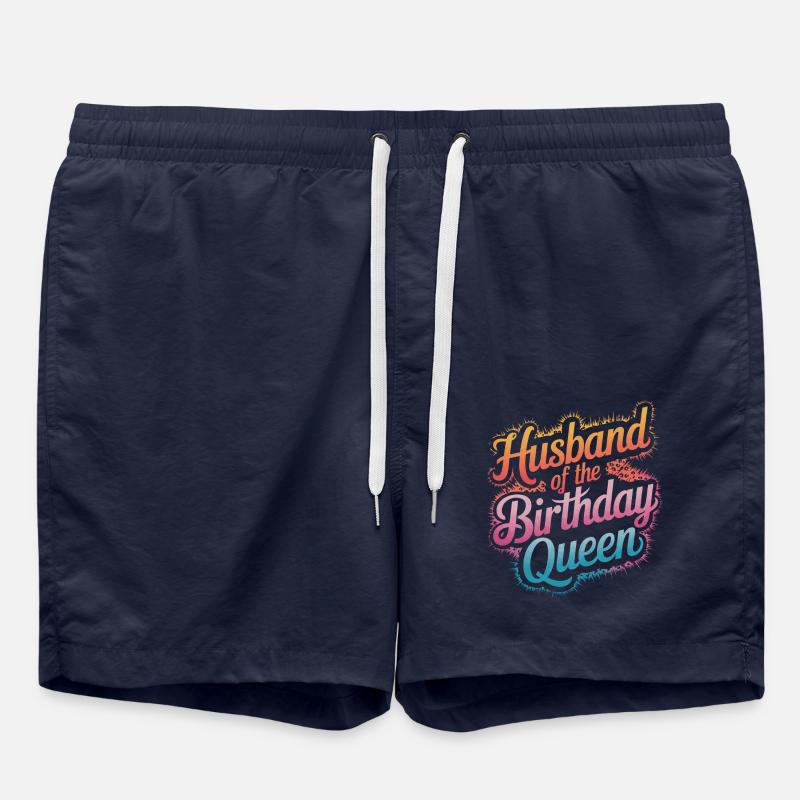 Husband, Spouse, Family, Wedding - Swim Trunks - french navy
