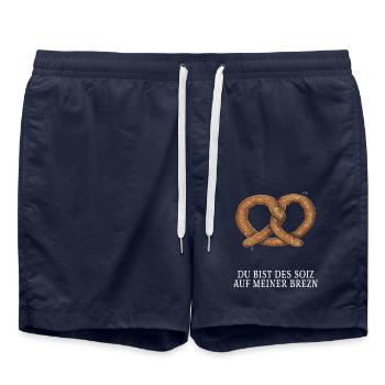 Tu es le soiz sur mon bretzel - Short de bain - bleu marine - Devant - AI Model Male 185 light (185cm)