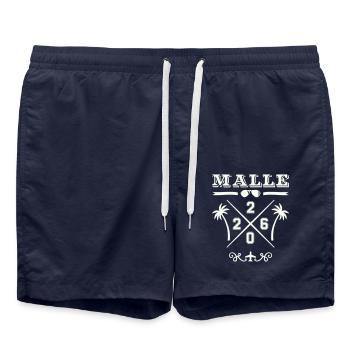 MALLE 2026 - Swim Trunks - french navy - Front - AI Model Male 185 light (185cm)