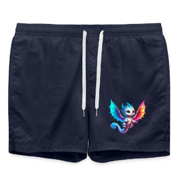 Dragon - Short de bain - bleu marine - Devant - AI Model Male 185 light (185cm)