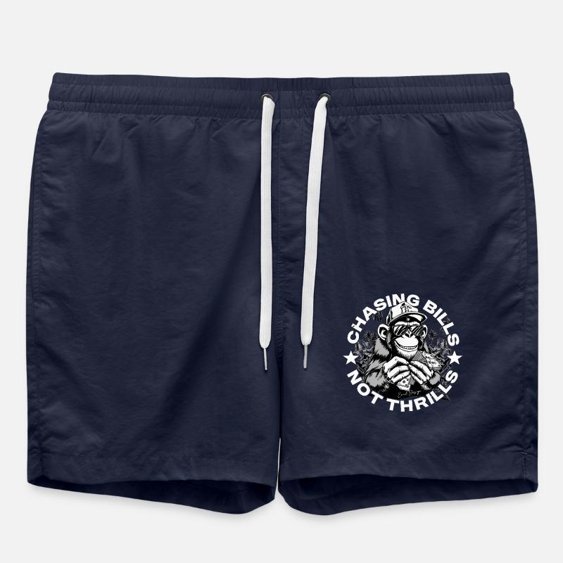 Money Ape White – Exclusivité EnrolDesign - Short de bain - bleu marine