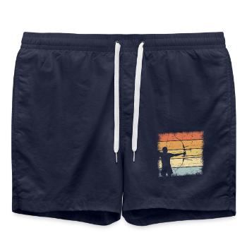 Archerie - Short de bain - bleu marine - Devant - AI Model Male 185 light (185cm)