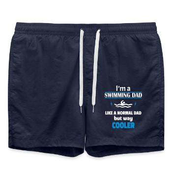 Je suis un papa nageur - Short de bain - bleu marine - Devant - AI Model Male 185 light (185cm)