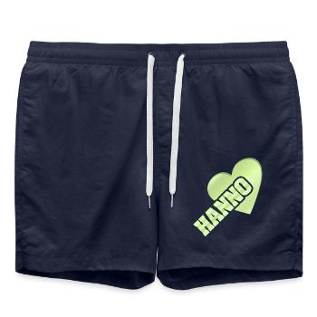 Hanno - Short de bain - bleu marine - Devant - AI Model Male 185 light (185cm)