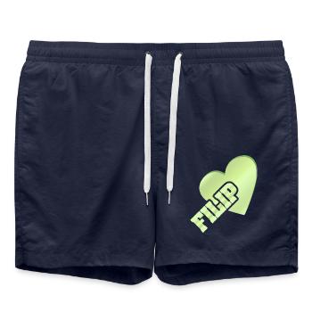 Filip - Short de bain - bleu marine - Devant - AI Model Male 185 light (185cm)