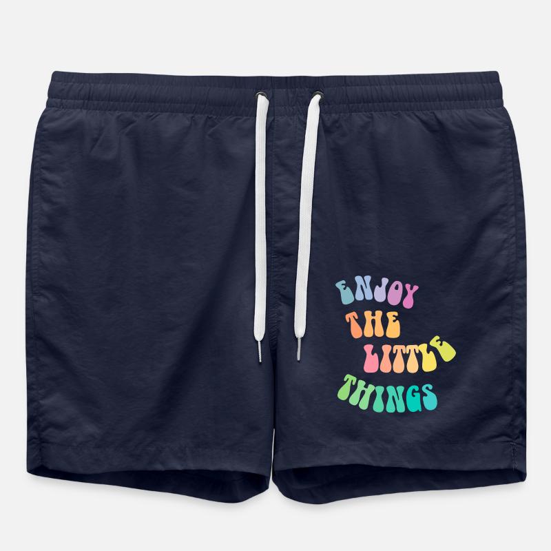 Enjoy the little things - Geschenkidee - Geschenk - Badeshorts - French Navy