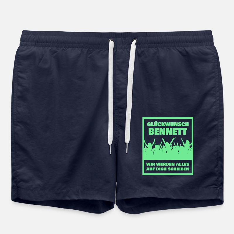 Prénom Bennett - Short de bain - bleu marine