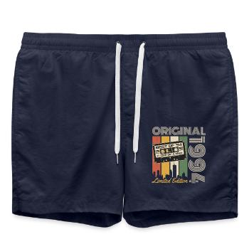 1994 Jahrgang geboren Vintage Retro Geburtstag - Badeshorts - French Navy - Vorne - AI Model Male 185 light (185cm)