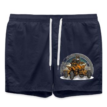 Quad ATV Offroad Quad Riders - Swim Trunks - french navy - Front - AI Model Male 185 light (185cm)