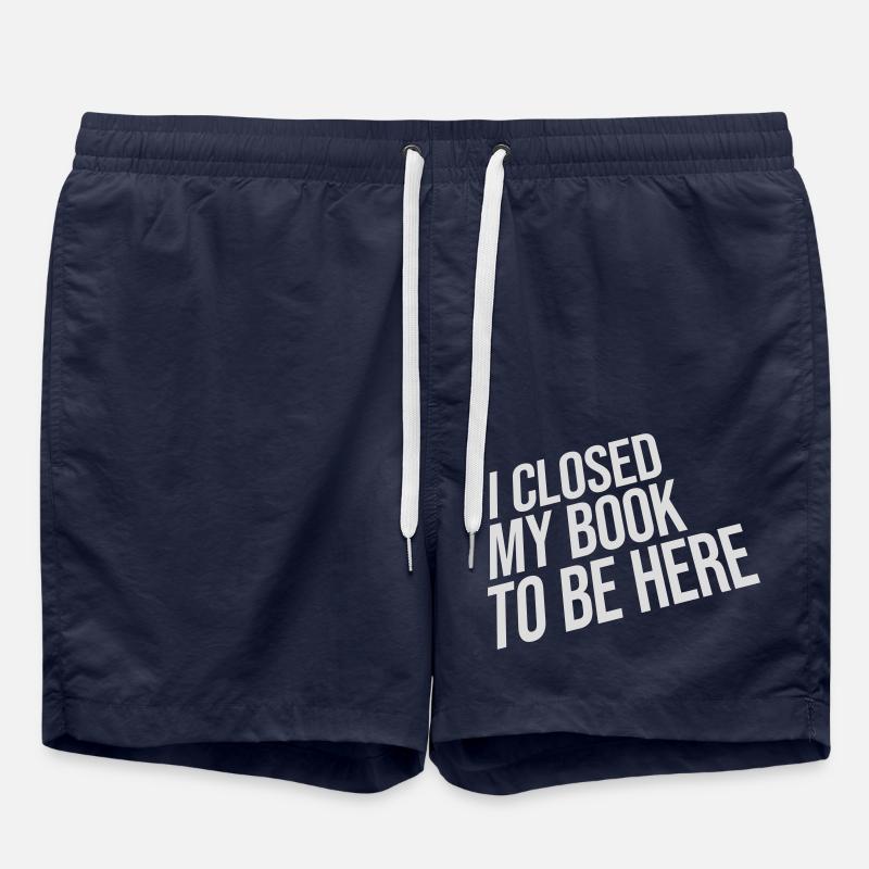 I closed my book - Badeshorts - French Navy