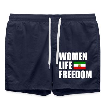 Women life freedom - Short de bain - bleu marine - Devant - AI Model Male 185 light (185cm)