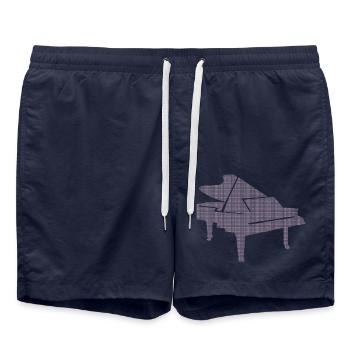 DNA Piano - Passion for classical music - Swim Trunks - french navy - Front - AI Model Male 185 light (185cm)