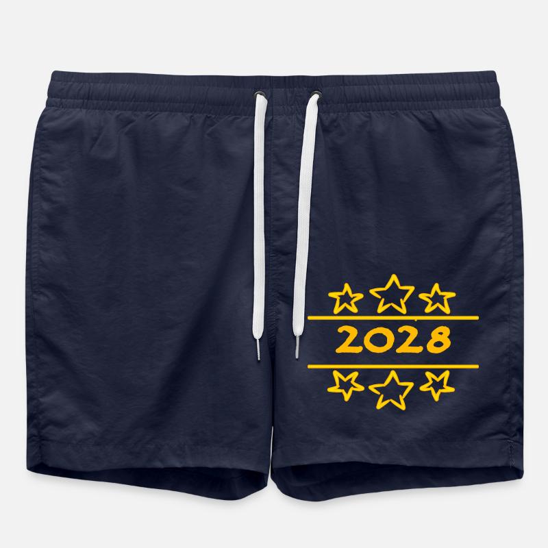 Année 2028 - Short de bain - bleu marine