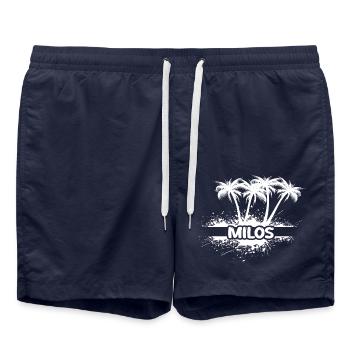 Milos als Party - Badeshorts - French Navy - Vorne - AI Model Male 185 light (185cm)