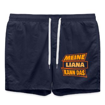 Liana Liana - Badeshorts - French Navy - Vorne - AI Model Male 185 light (185cm)