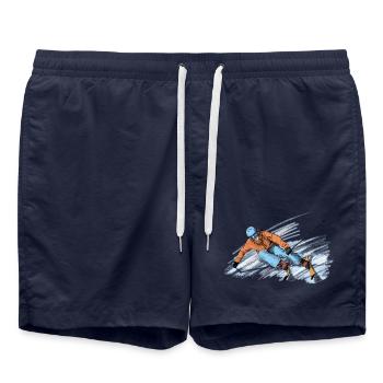 Skiing - Short de bain - bleu marine - Devant - AI Model Male 185 light (185cm)