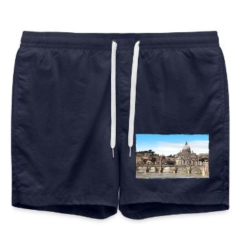 Rome - Short de bain - bleu marine - Devant - AI Model Male 185 light (185cm)