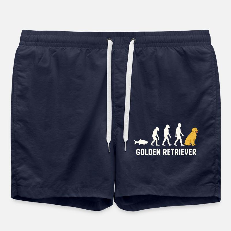 Evolution of Golden Retriever - Swim Trunks - french navy