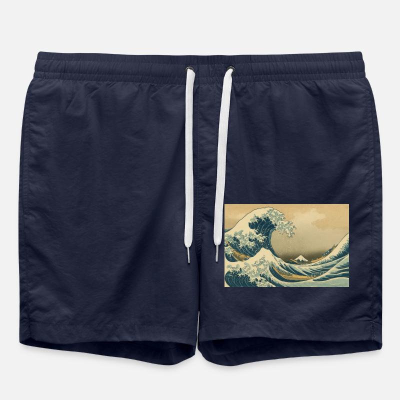 vague - Short de bain - bleu marine