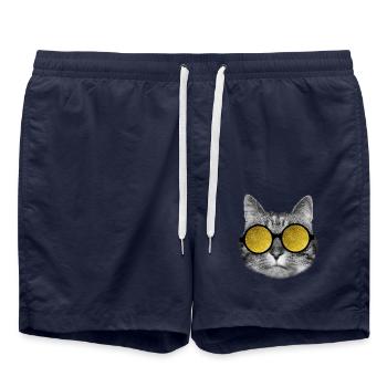 Lunettes de soleil pour chat - Short de bain - bleu marine - Devant - AI Model Male 185 light (185cm)
