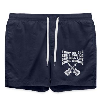 Je suis peut-être vieux - Short de bain - bleu marine - Devant - AI Model Male 185 light (185cm)