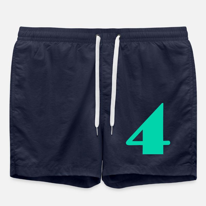 4 YEARS,4TH BIRTHDAY,4 BIRTHDAY,4 - Swim Trunks - french navy
