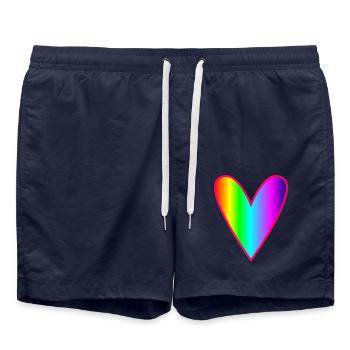 MOM. MOTHER's DAY. HAPPY MOTHER'S DAY. I LOVE YOU - Swim Trunks - french navy - Front - AI Model Male 185 light (185cm)