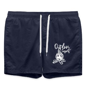 outdoor expert - Swim Trunks - french navy - Front - AI Model Male 185 light (185cm)