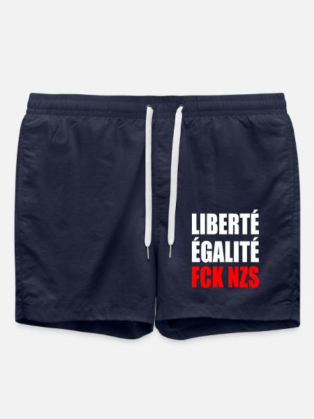 Liberté égalité fck nzs - Swim Trunks - french navy