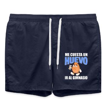 Cela me coûte cher d’aller à la salle de sport - Short de bain - bleu marine - Devant - AI Model Male 185 light (185cm)