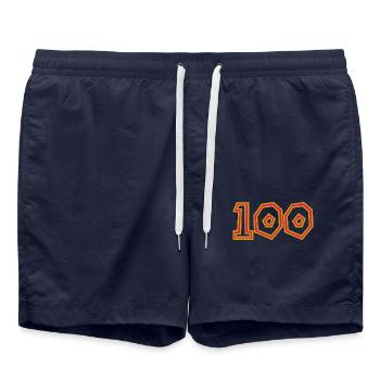 100. 100 ANS. 100e ANNIVERSAIRE. ANNIVERSAIRE 100 - Short de bain - bleu marine - Devant - AI Model Male 185 light (185cm)