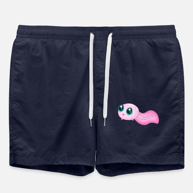Cute Pink Tadpole - Swim Trunks - french navy